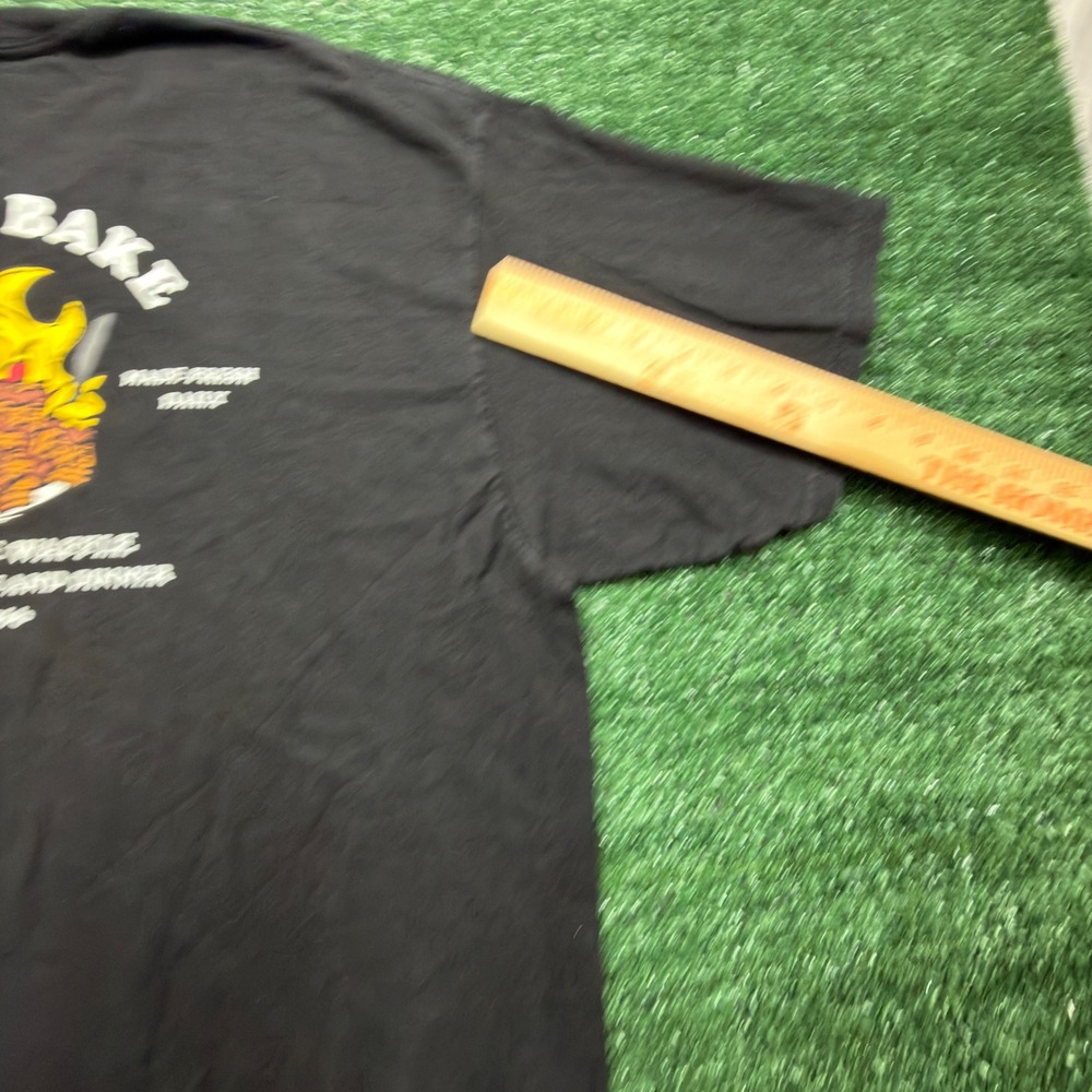 Vans Mens Wake & Bake Off The Waffle Graphic T-Shirt Black XL - Picture 4 of 8